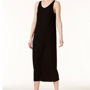 Eileen Fisher Scoop Neck Midi Dress